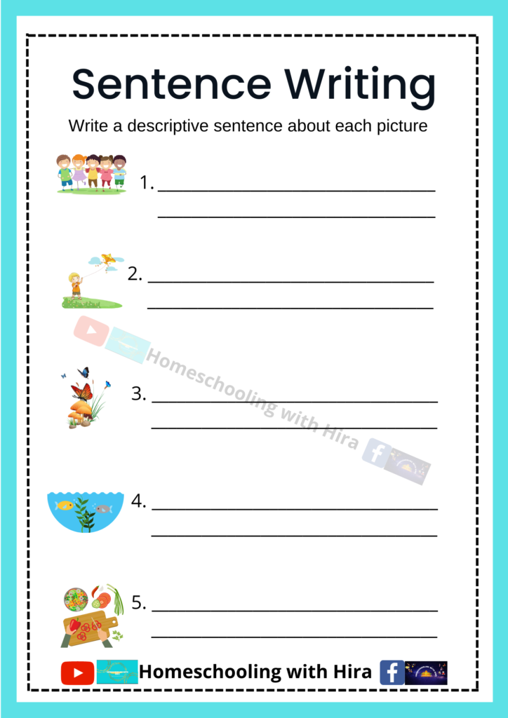 Creative Writing Worksheets – Home Schooling With Hira