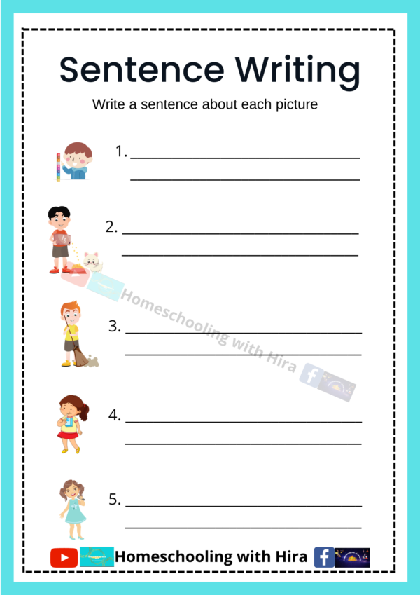 Creative Writing Worksheets – Home Schooling With Hira