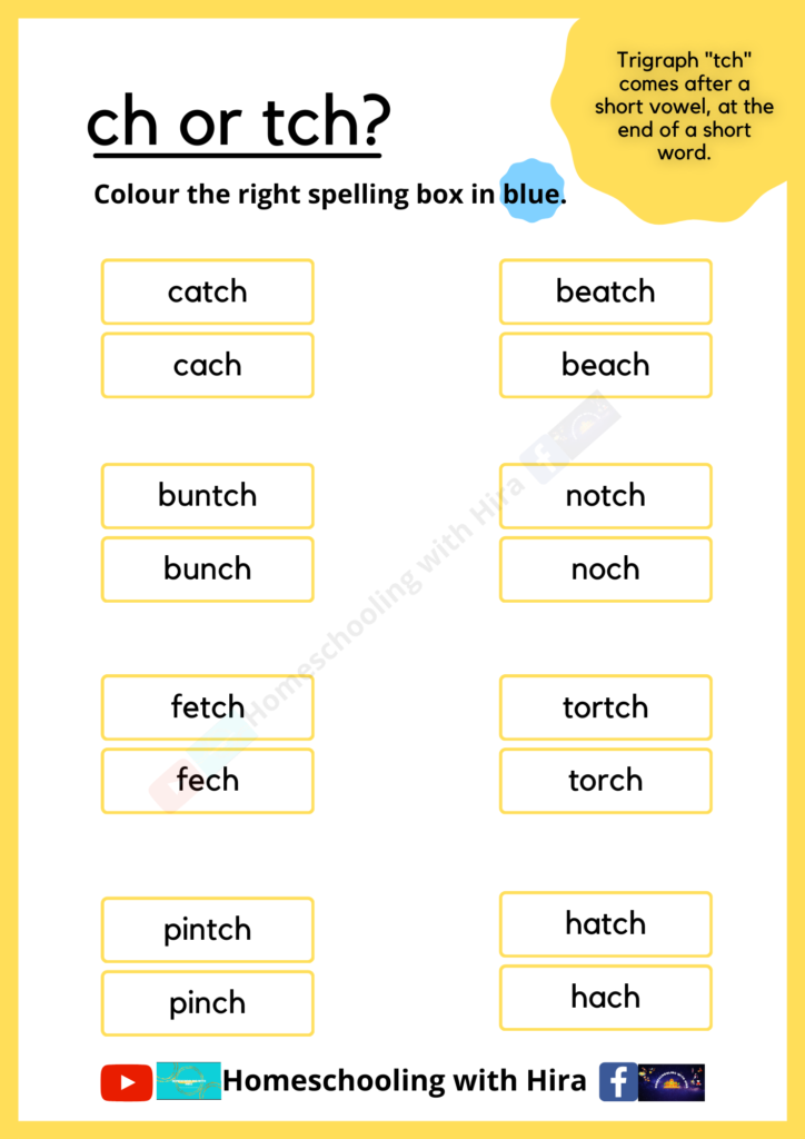 Worksheets For Spelling Rules – Home Schooling With Hira