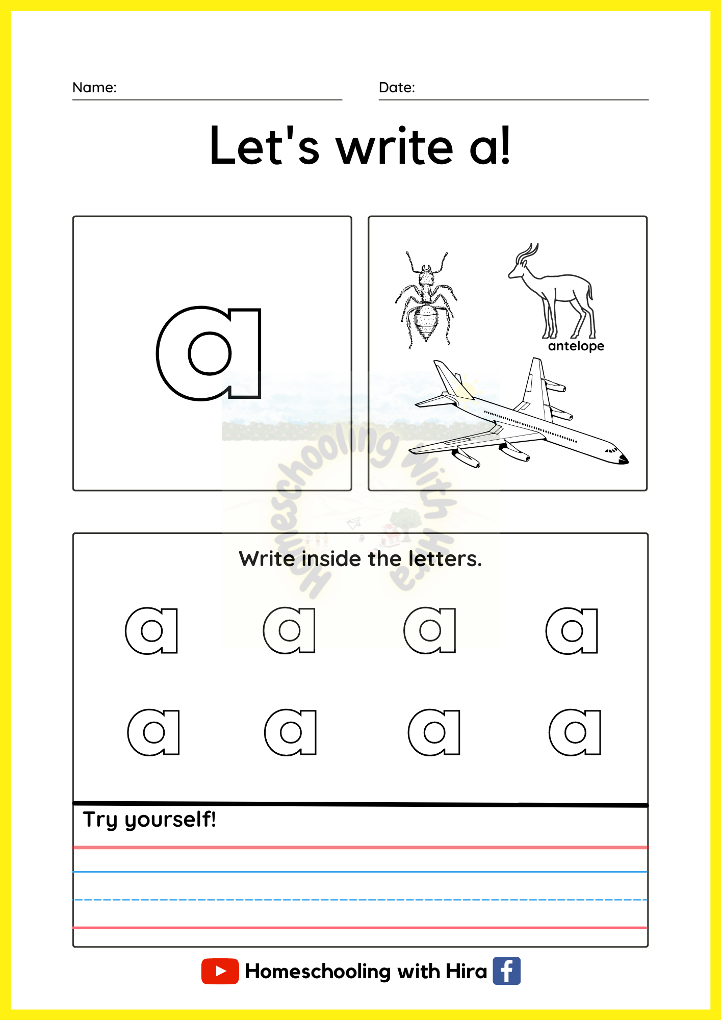 Jolly Phonics Worksheets – Home Schooling With Hira